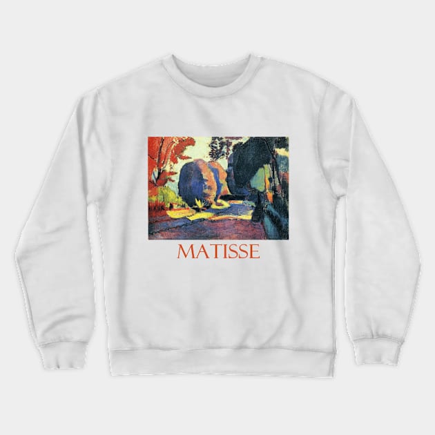 The Luxembourg Gardens (1901) by Henri Matisse Crewneck Sweatshirt by Naves